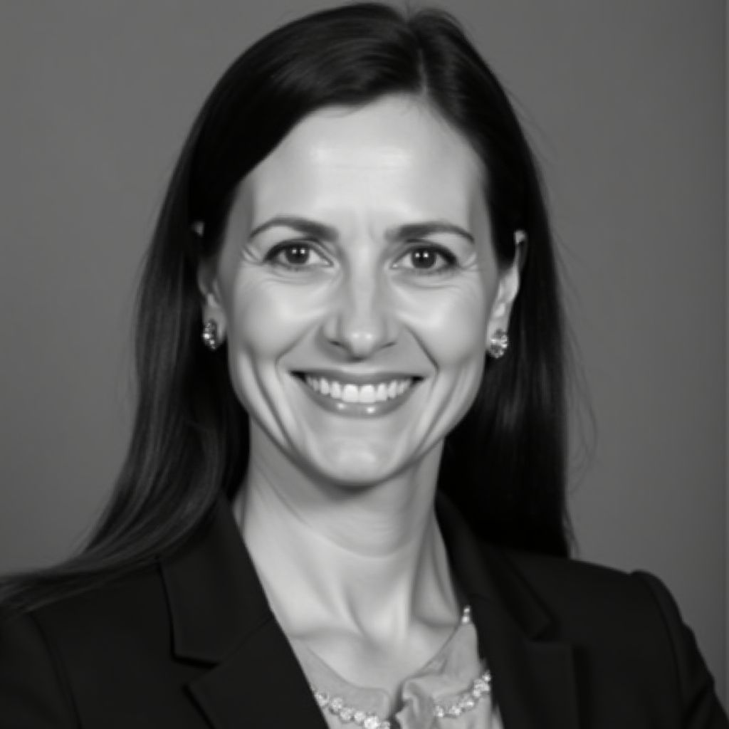 Retrato profesional de Ana García, experta en mercados emergentes.