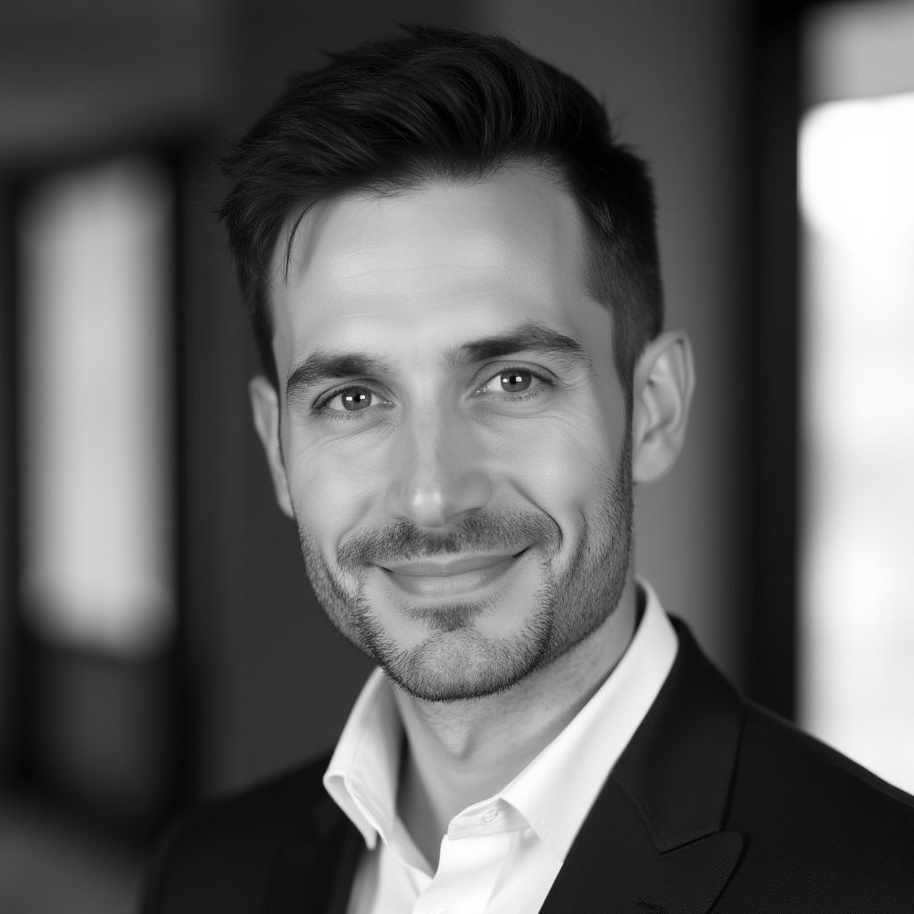 Retrato profesional de Carlos Rodríguez, analista cuantitativo.